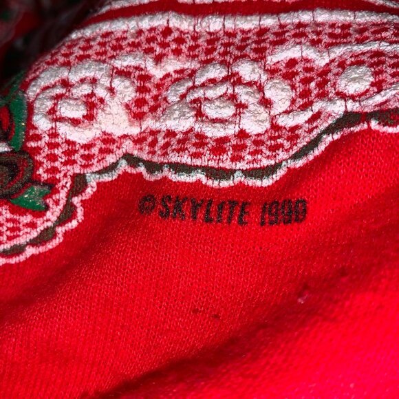 90s Vintage Nutcracker Red Christmas Sweatshirt Women’s L Holiday Crewneck - Picture 4 of 7